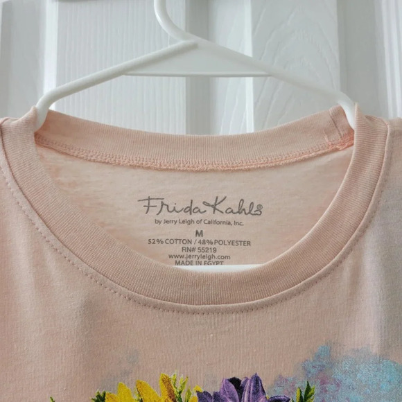 Women's Día De Los Muertos Frida Kahlo Short  Sleeve Graphic T-Shirt - Rose Gold - Picture 4 of 5